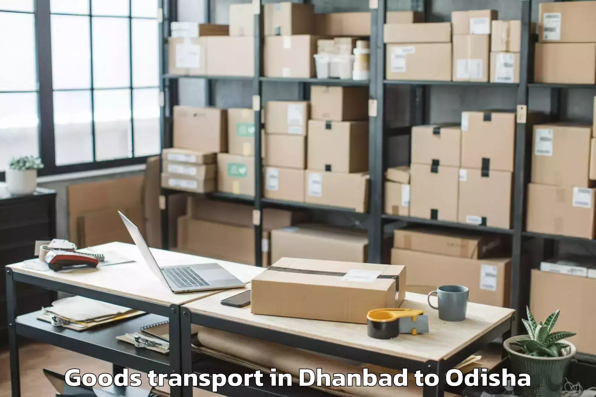 Book Dhanbad to Athagad Goods Transport Online